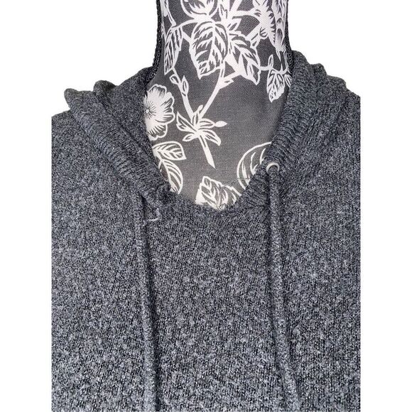 American Eagle Distressed Ripped Cropped Hoodie Zombie Destroyed Sweatshirt - Picture 8 of 14